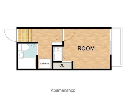 コーポサザン[1R/18m2]の間取図
