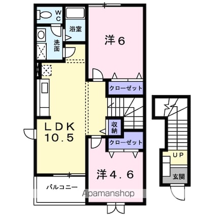 サニー・エクセレント　Ｂ[2LDK/51.67m2]の間取図