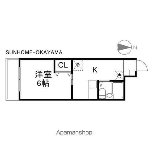 メゾン岡町の間取り写真