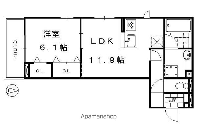 セジュールクレスト桂川の間取り写真