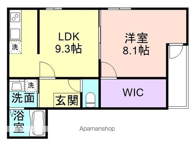 【和歌山市太田のアパートの間取り】