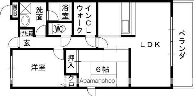 クレスト・フォートの間取り写真