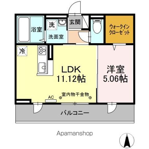 ＬＥＡＤ　Ｒ．Ｅ 106 ｜ 福岡県久留米市高良内町61-1（賃貸アパート1LDK・1階・40.04㎡） その21