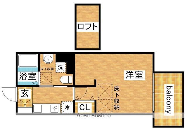 ドルチェヴィータ新北野の間取り写真