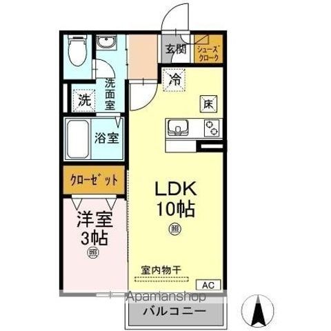 グランツ松島Cの間取り写真
