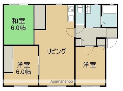 吉田ＨＤｓハイムＡ棟[3LDK/64.82m2]の間取図