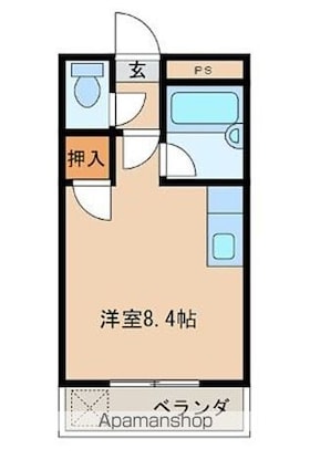 エリオン[1R/24.14m2]の間取図