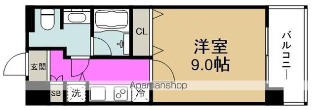 レジュールアッシュ福島の間取り写真