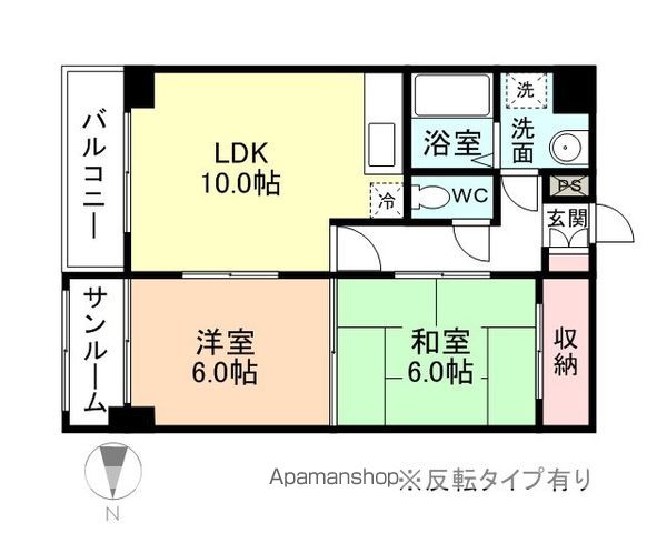 ベルトピア富山5A棟の間取り写真