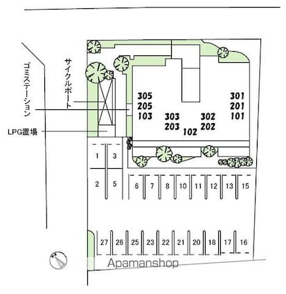 アルネスト[1LDK/50.71m2]の配置図