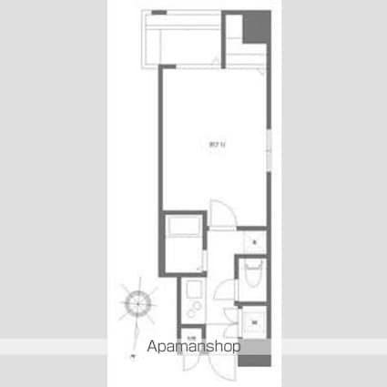 ルリオン両国[1K/22.03m2]の間取図