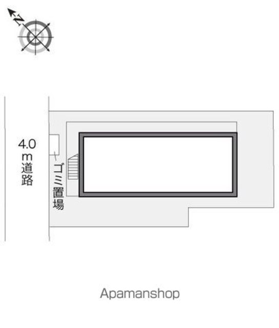 レオパレス日吉町[1K/19.29m2]の配置図