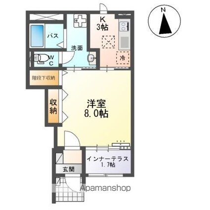 Ｓｐｉｃａ（スピカ）[1K/33.81m2]の間取図
