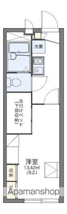 レオパレスフリーダム[1K/22.35m2]の間取図