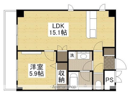 ＳＡＫＵＲＡ．ｉｓｍ[1LDK/43.17m2]の間取図