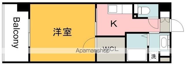 ロアール南竹屋[1K/29.89m2]の間取図