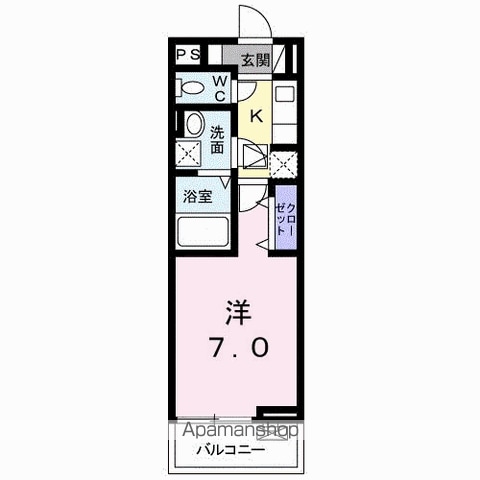 上越線 群馬総社駅 徒歩56分 2階建 築6年の間取り写真