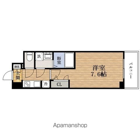 S−RESIDENCE難波大国町DOMINAの間取り写真