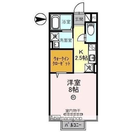 Ｉｎｆｉｎｉｔｙ　Ｇ（インフィニティジー）[1K/30.33m2]の間取図