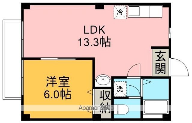 シティハイツ毛呂Bの間取り写真