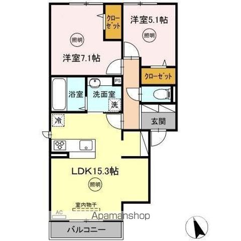 VILLA TAKK 上到津の間取り写真