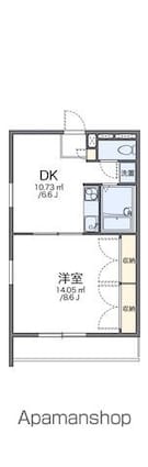 レオパレスクボタ[1DK/33.12m2]の間取図