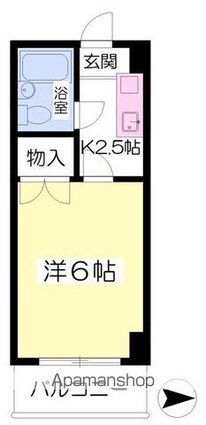 第３成田マンション[1K/16.52m2]の間取図