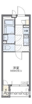 レオネクストヒルズ羽根木[1K/21.47m2]の間取図