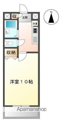 大石ビル　[1K/29.7m2]の間取図