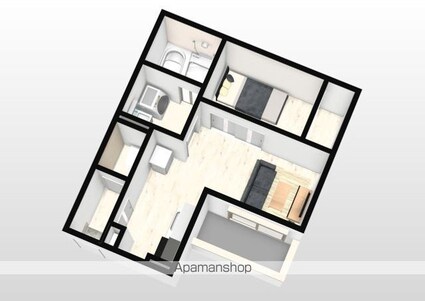 ＲＥＧＡＬＥＳＴ　庭瀬Ⅰ[1LDK/30.77m2]の内装2