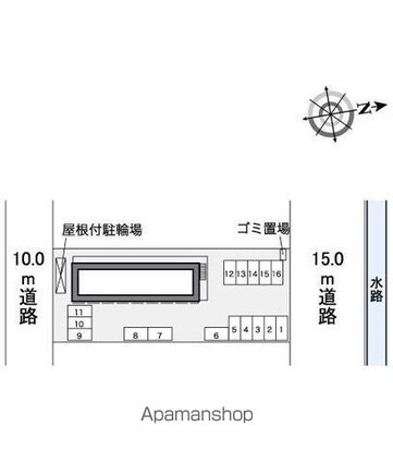 レオパレス与奈泉[1K/23.18m2]の駐車場2