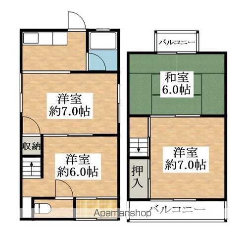 北新町6丁目 貸家の間取り写真
