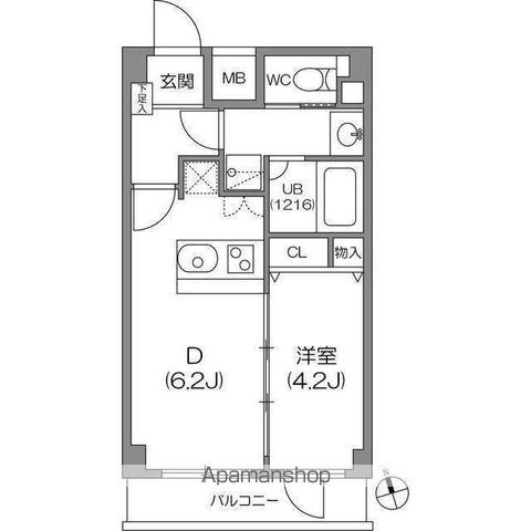 【杉並区上高井戸のマンションの間取り】