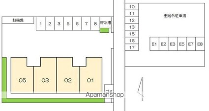 フジタハイツ[2LDK/53.96m2]の配置図