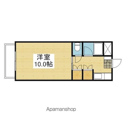 サーコート鷹子[1DK/27m2]の間取図