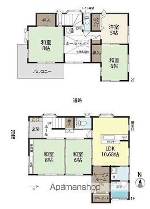 柳島町戸建[5SLDK/119.53m2]の間取図
