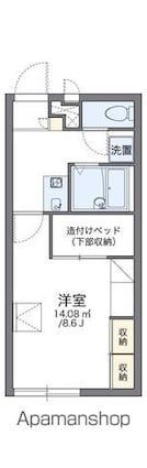 レオパレスアベニュー新涯Ⅱ[1K/23.18m2]の間取図