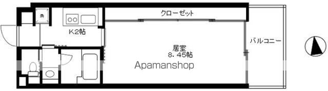 目黒区中根のマンションの間取り