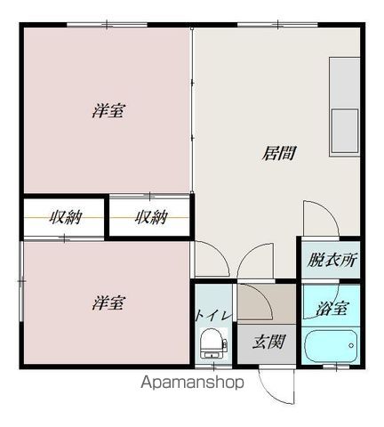 ひらきマンションの間取り写真