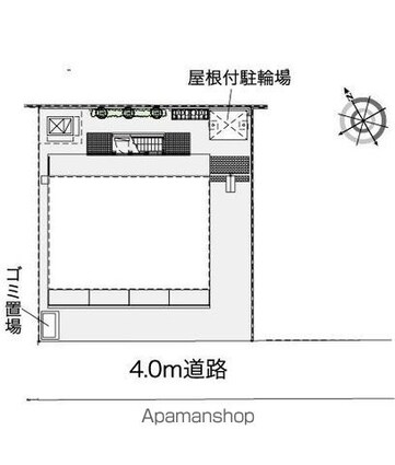 レオパレス光[1K/20.81m2]の配置図