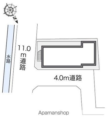 レオパレスフォーブル三茶[1K/18.7m2]の配置図