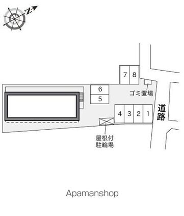 レオパレスアムール　ｎｉｋｅ[1K/23.18m2]の配置図