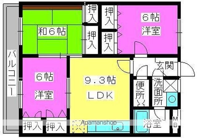サンコーポフジIIの間取り写真