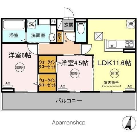 DーROOM春日Aの間取り写真