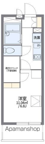 レオパレスグリーングリーンの間取り写真