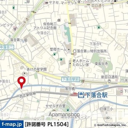 東京都新宿区上落合２丁目[1K/19.73m2]の周辺