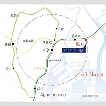 プラウドフラット亀戸[1K/25.11m2]の内装5