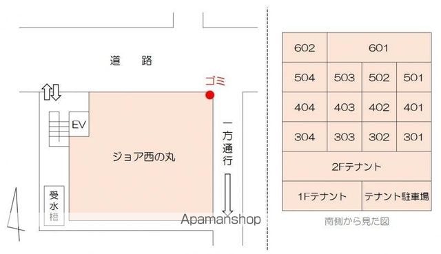 ジョア西の丸[1K/36.32m2]の配置図