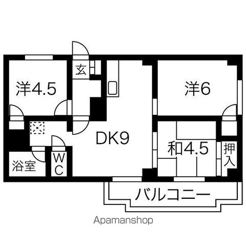 アーバンコート新琴似の間取り写真