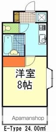 ラ・パルフェ・ド・フィネス[1R/24m2]の間取図